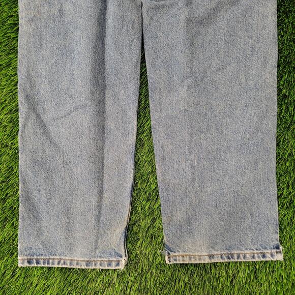 Vintage LEVIS 550 Baggy Straight Jeans 36x32 Faded Medium-Wash - Picture 13 of 16